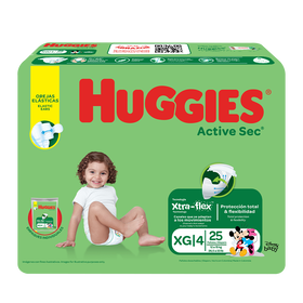 Pañales Huggies Active Sec Etapa 5/XXG 40U