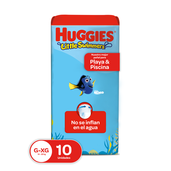 Pañales para el agua Huggies Little Swimmers G/XG, 10 Uds