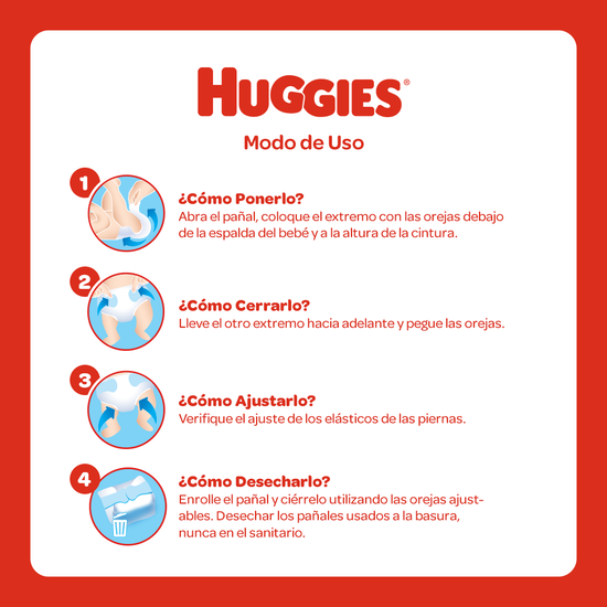 Pañales Huggies Natural Care Etapa 3/G 50uds