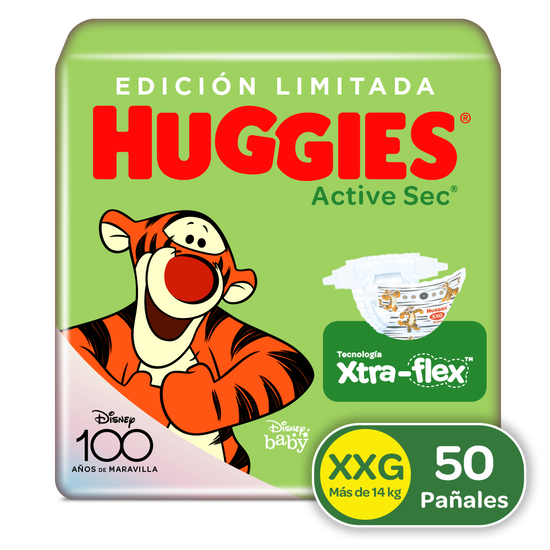 Pañales Huggies Active Sec Etapa 5/XXG, 50 Uds. (Edición Limitada)