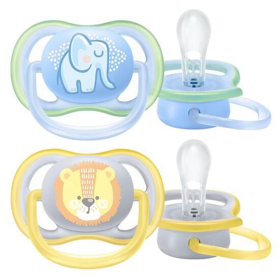 Dos Chupones de Entretención Ultra Air para Niño de 0-6 meses