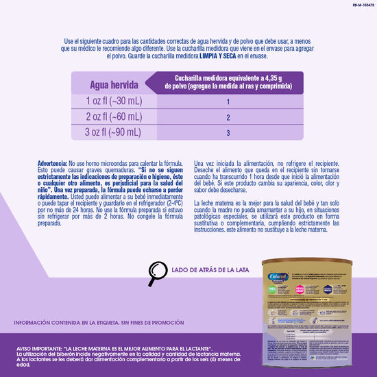 Alimento lácteo Enfamil Confort Promental 375 g