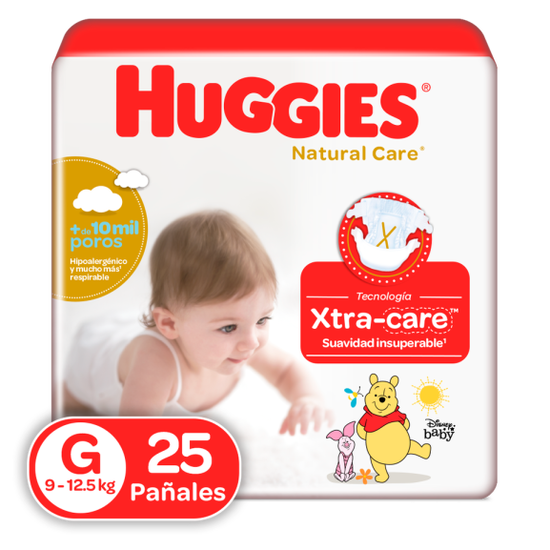 Pañales Huggies Natural Care Etapa 3/G 25U